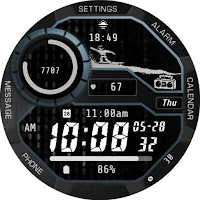 Surfer Wave Wear OS watch face