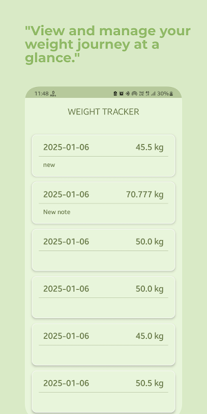 BMI Weight Tracker Screenshot 3