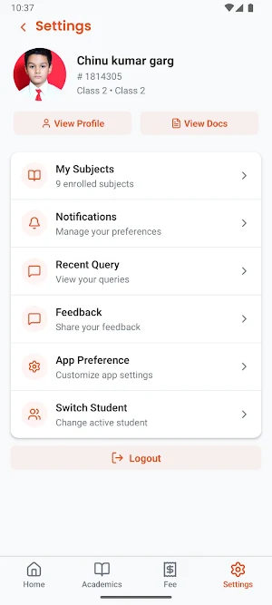 Genesis Parents Portal Screenshot 3