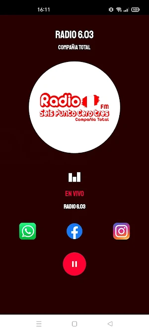 Radio 6.03 Online Screenshot 1