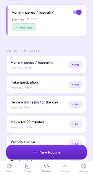 TinyOrbit: ADHD Focus Planner Screenshot 1