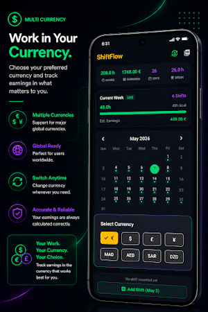 ShiftFlow: Work Hours Tracker Screenshot 1
