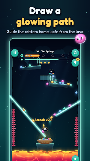 Glowtide: Draw the Path Puzzle Screenshot 0