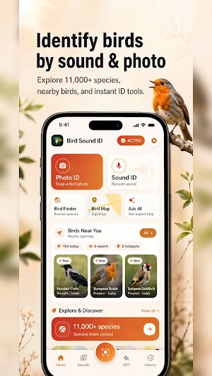 Bird Sound Identifier Call ID Screenshot 0