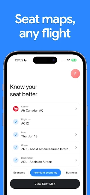 SeatMap: Flight Seat Info Screenshot 0