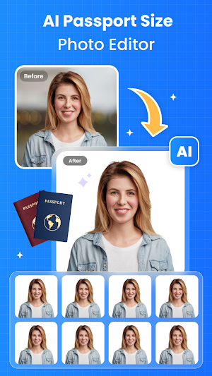 AI Passport Size Photo Editor Screenshot 0