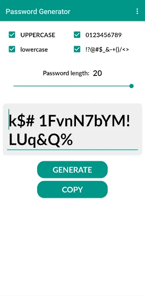 Password Generator Screenshot 3