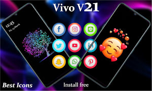 Theme for Vivo V21 Launcher: Screenshot 0