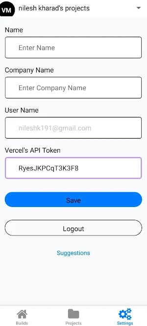Vercel Manager Screenshot 0