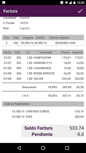 Othello Billing Viewer and Gue Screenshot 0