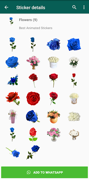 Flowers Stickers WAStickerApps Screenshot 2