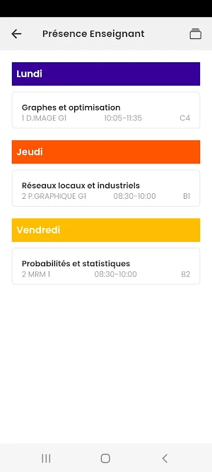 Smart IPEIG Enseignant Screenshot 2