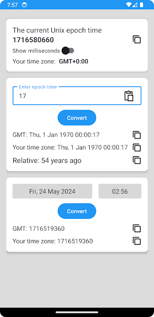Epoch Time Converter Screenshot 3