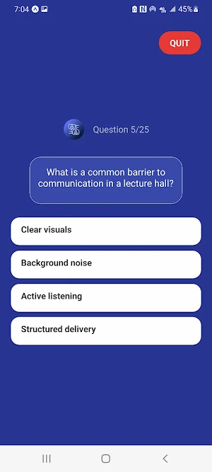 Communication Skills Questions Screenshot 1