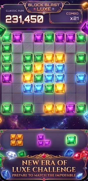 Block Blast Luxe - Gems Puzzle Screenshot 3