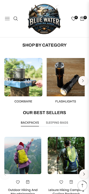 Blue Water Sporting Goods Screenshot 1