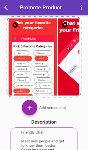 Promote Product (APP) Screenshot 3