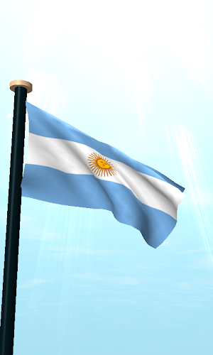 Argentina Flag 3D Free Screenshot 1