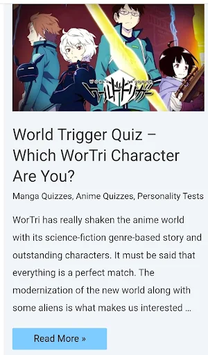 WeebQuiz - Anime Quizzes Screenshot 2