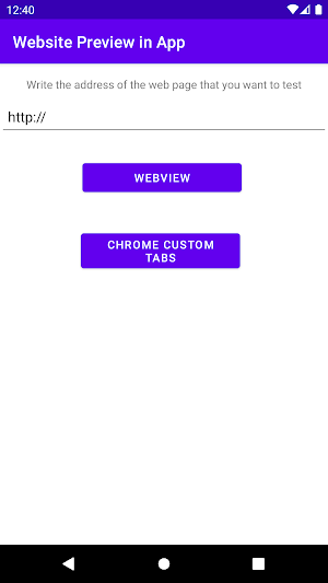 Webview Website Preview in App Screenshot 2