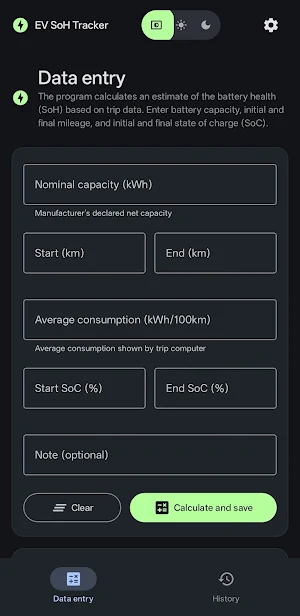 EV SoH Tracker Screenshot 0