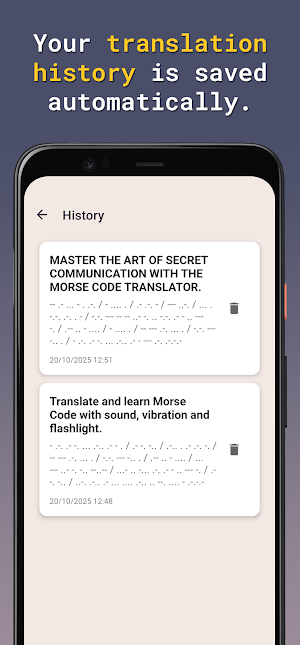 Morse Code Translator Screenshot 2