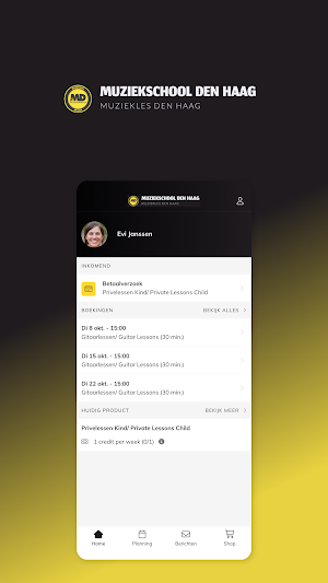 Muziekschool DH Screenshot 2