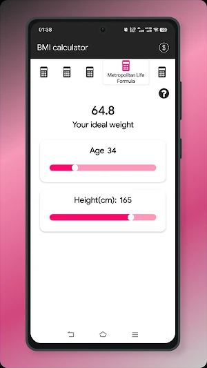 BMI - ideal weight calculator Screenshot 3