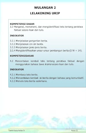 Bahasa Jawa Sastri Basa 5 K13 Screenshot 3