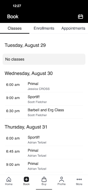 Sportif Personal Training Screenshot 1