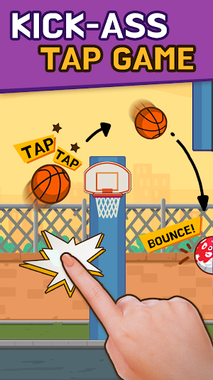 Flying Hoops - Dunk the flappy ball! Screenshot 0