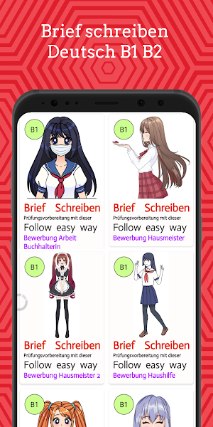 Brief schreiben Deutsch A1A2B1 Screenshot 0