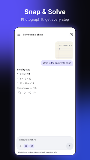 Chat AI: Snap, Ask & Create Screenshot 3