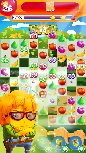 Fruit Games Match 3 Puzzle Screenshot 1