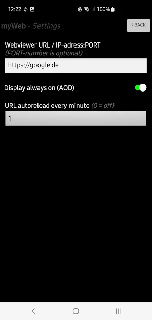 myWeb Screenshot 1