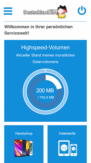 DeutschlandSIM  Servicewelt Screenshot 0
