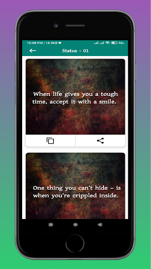 English Sad - Status Screenshot 2