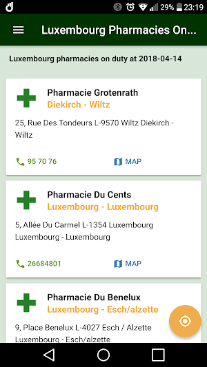 Luxembourg Pharmacies On Duty Screenshot 0