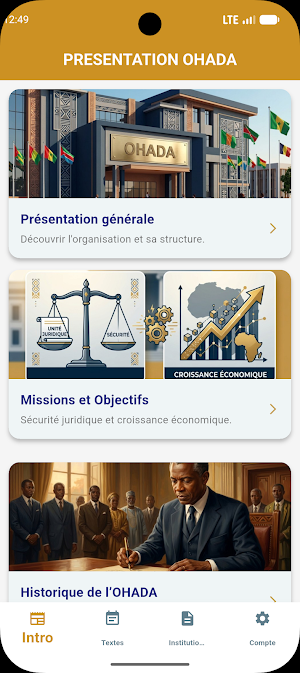 Droit OHADA - Guide juridique Screenshot 0