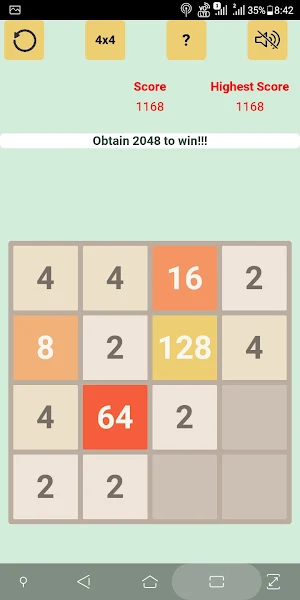 2048 Py Screenshot 2