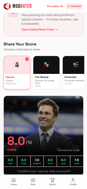 MogRater: AI Face Rating & Mog Screenshot 2