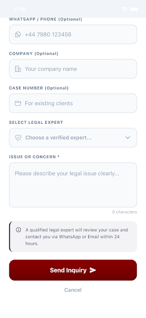 Legal CMS worldwide Screenshot 1