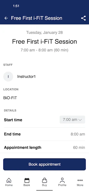 BiO-FiT: The Fitness Clinic Screenshot 2