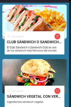 Comidas rápidas caseras Screenshot 3