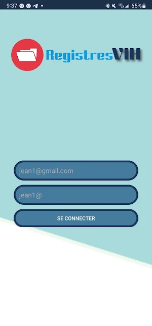 Registres VIH Screenshot 0