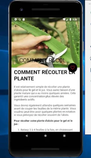 Utilisation de l'aloe vera Screenshot 2