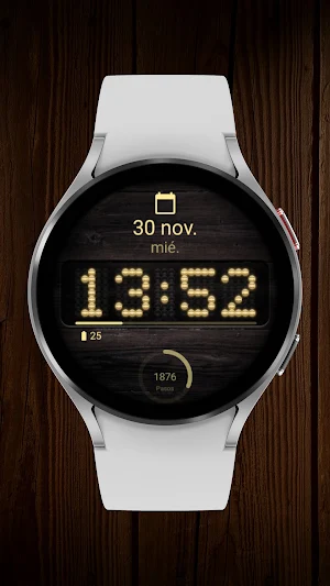 Wood'n LEDs Watch Face Screenshot 3
