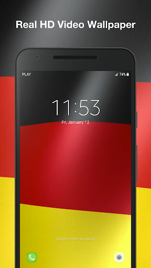 Real Germany Flag Live Wallpaper Screenshot 2