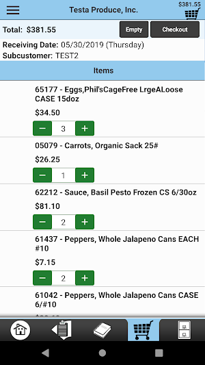 Testa Produce Checkout Screenshot 3
