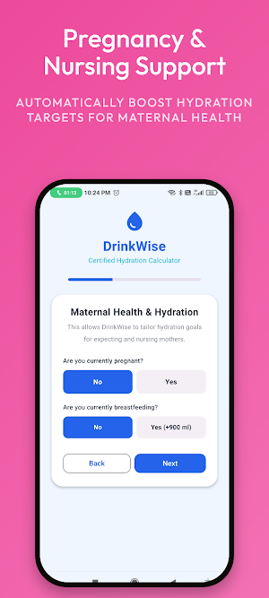 DrinkWise : Water Reminder Screenshot 2